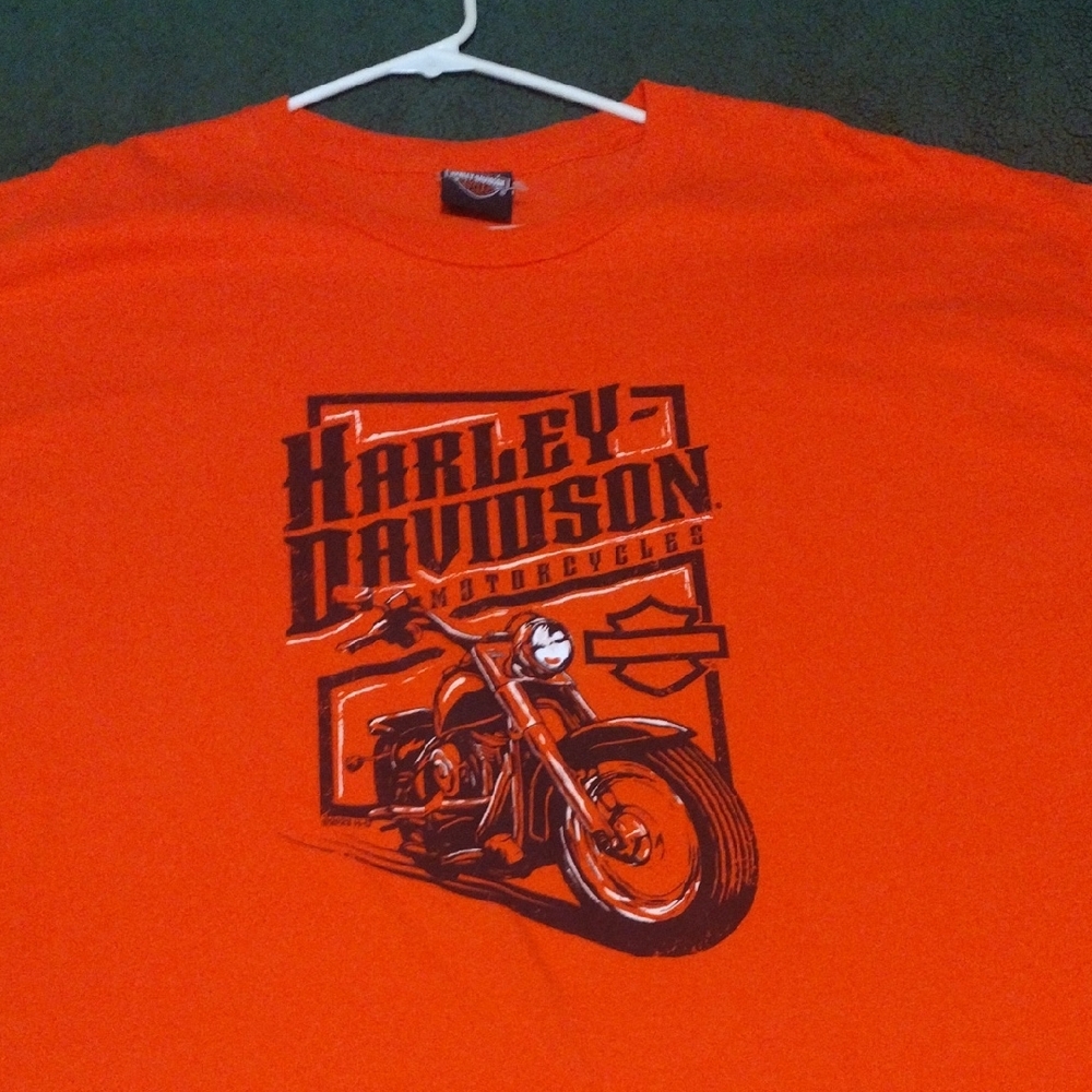 Harley-Davidson Bold Orange Motorcycle Tee